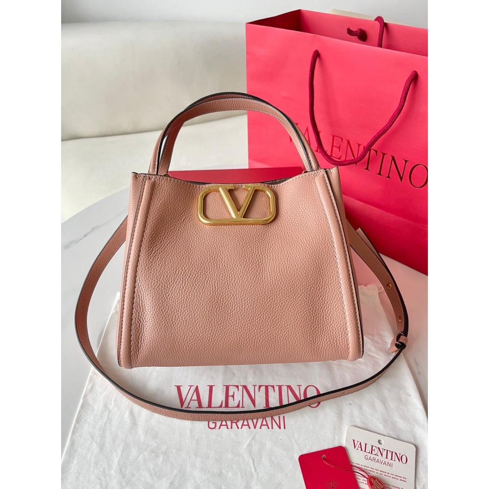 Valentino Alltime Medium Bag in Poudre Grained Calfskin